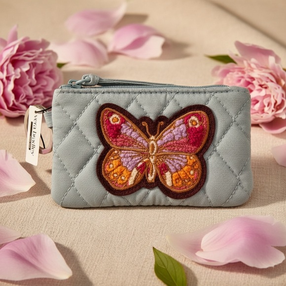 Vera Bradley Accessories - Vera Bradley Quilted Butterfly Wristlet -